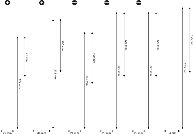 Bộ tua vít Bosch PRO PH/SL, 6 chi tiết với cán S2.